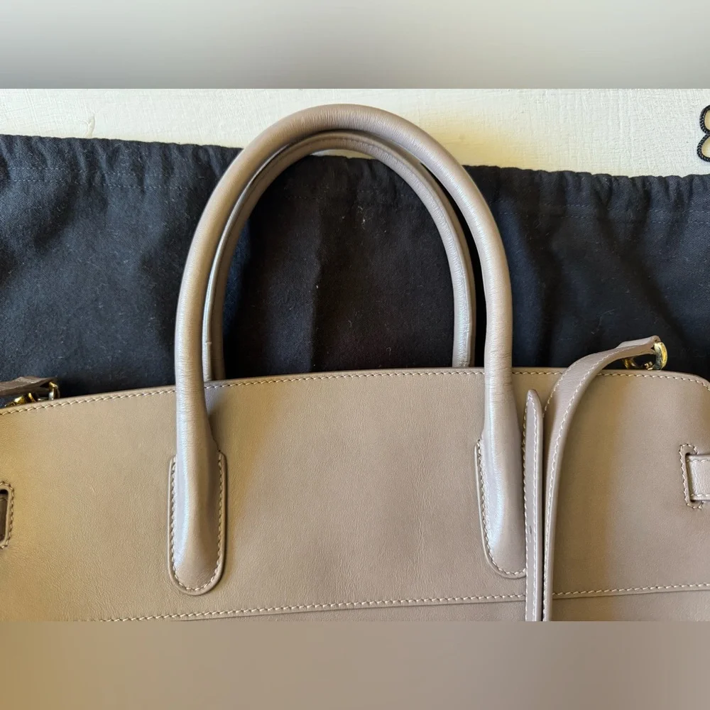 EUC Cuyana Work Satchel in Clay Smooth Leather